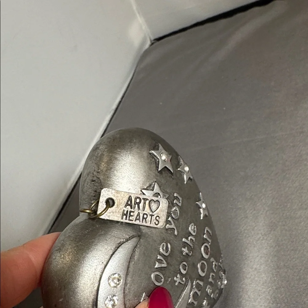 Silver Heart‎ Decor with Key